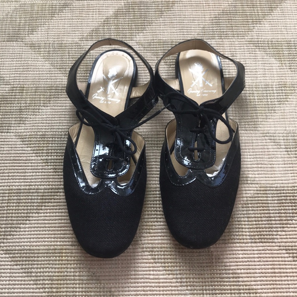 Opening Ceremony sandals black